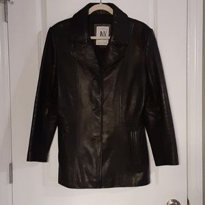 Jones New York Leather coat